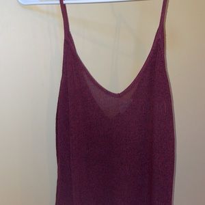 Tank top Maroon spaghetti strap Full Tilt Tilly’s size M